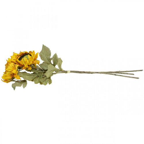 Product Artificial Sunflowers Sunflower Deco Drylook L60cm 3pcs