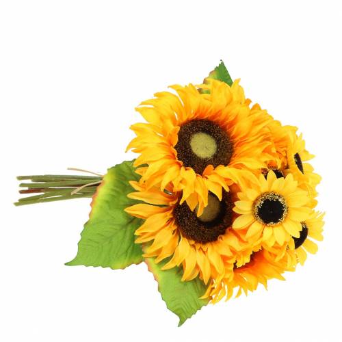 Floristik24 Decorative bouquet sunflower bunch yellow 30cm