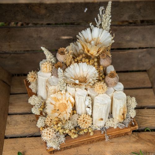 Product Sunflower stem 20cm white 12 pcs