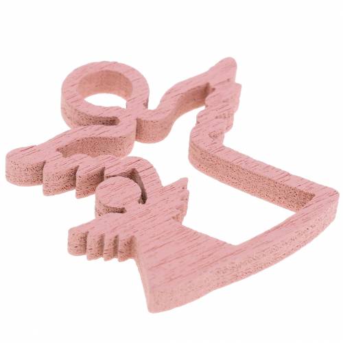 Product Scatter decoration angel pink/white 24 pcs