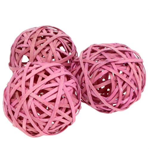 Floristik24 Chipboard Pink Ø6cm 6pcs