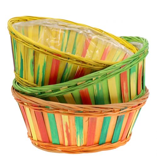 Chip basket round colored Ø25cm 9pcs