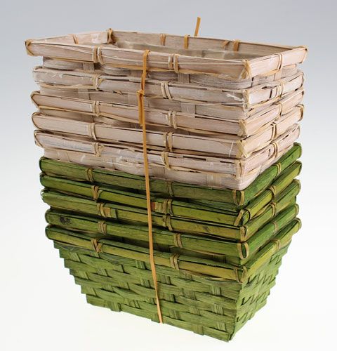 Chipboard set square green / white 10pcs | Floristik24.co.uk