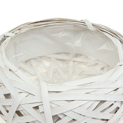 Floristik24 Chipboard for planting white Ø25cm H10cm