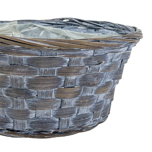 Product Chipboard bowl round plant basket Ø20cm white/grey/brown 8 pcs