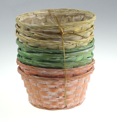 Floristik24 Chipboard round multicolored 8 pcs. Ø 20cm