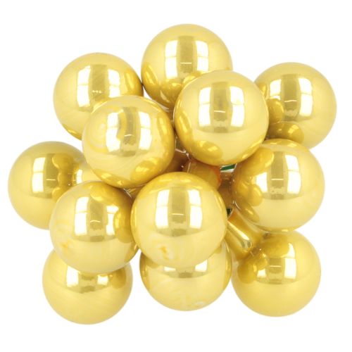 Mini Christmas Baubles on Wire Glossy Mirror Berries 20mm 140 Pieces | Floristik24.co.uk