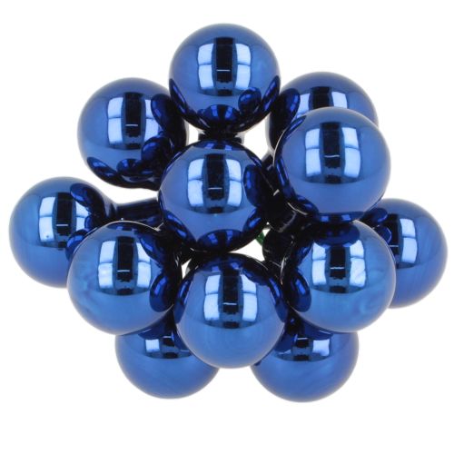 Mini Christmas baubles on wire, mirrored berries, 20mm, 140 pieces | Floristik24.co.uk