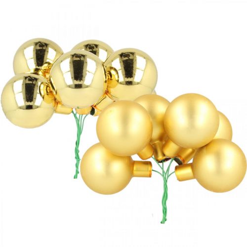 Mirror berries Gold Mix Ø40mm 32 pcs