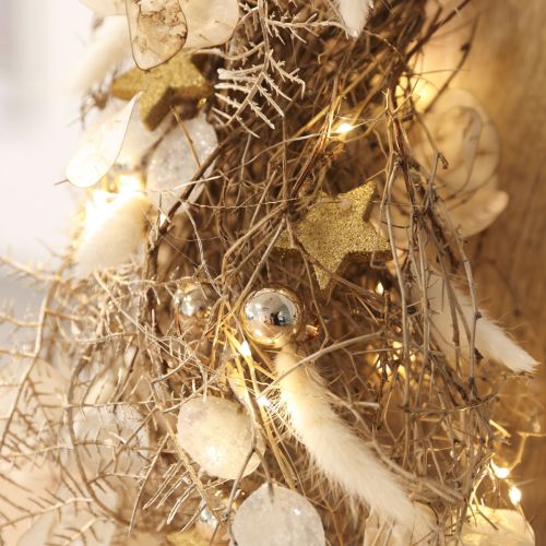 Mini Christmas Ball Cream, Beige Mirror Berries Ø20mm 140 pcs | Floristik24.co.uk