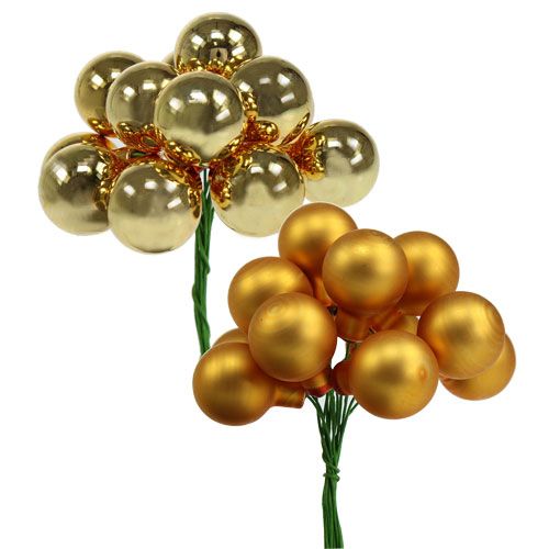 Product Mirror berries gold mix 25mm 140p