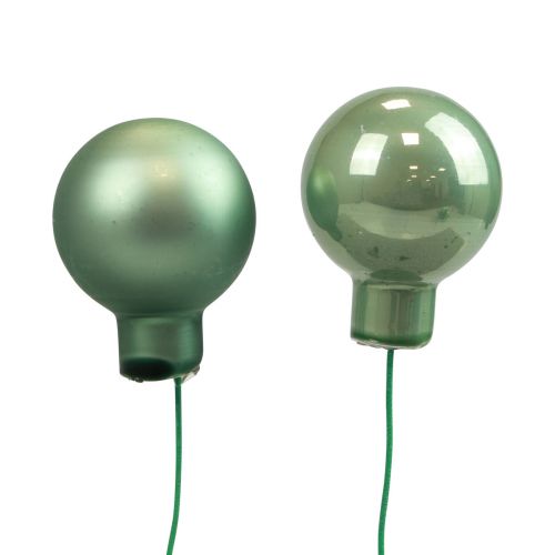 Floristik24 Mirror berries pastel green mix Ø20mm 140pcs
