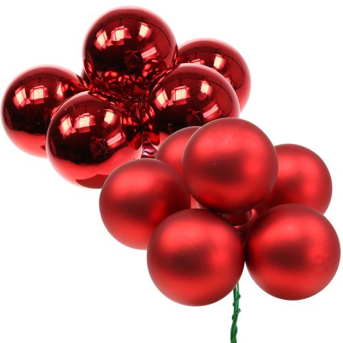 Mirror berries red mix Ø40mm 32pcs