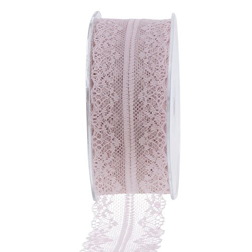 Product Lace dusky pink 40mm 20m