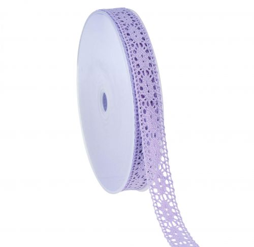 Lace Ribbon Purple Decorative Ribbon Flower Spring W13mm L20m