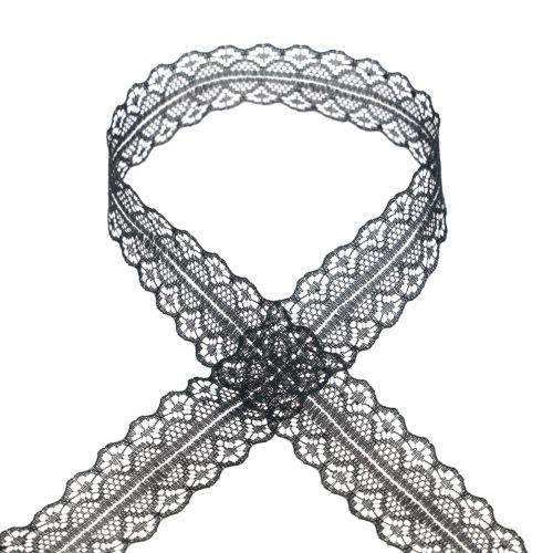 Product Lace Ribbon Gift Ribbon Black Ribbon Lace 28mm 20m