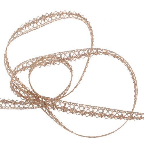 Product Lace band shiny copper 10mm 5m