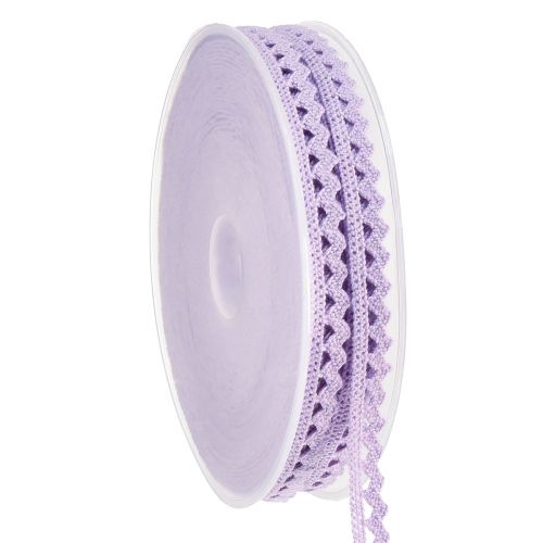Floristik24 Lace ribbon purple decorative ribbon flower jewelry ribbon W9mm L20m
