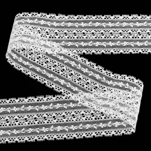Floristik24 Lace ribbon white 50mm 15m