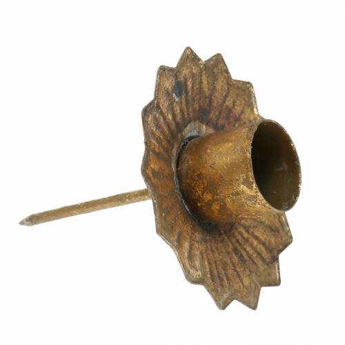 Floristik24 Candle holder Advent wreath for sticking stick candle holder Ø7cm 4pcs