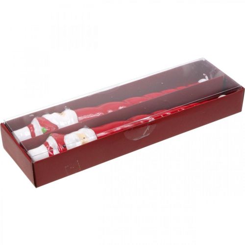 Product Taper candles Santa Claus Christmas candle 26cm 2pcs