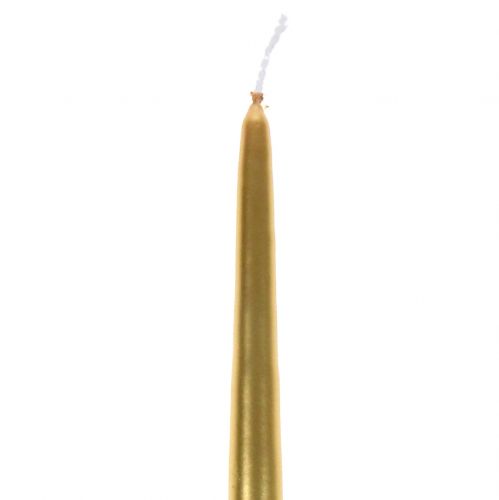 Product Taper candles 400/25 gold 8pcs