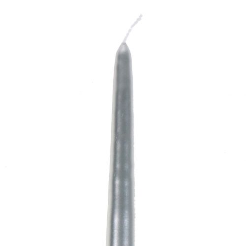 Product Pointed candles 400/25 silver 8pcs