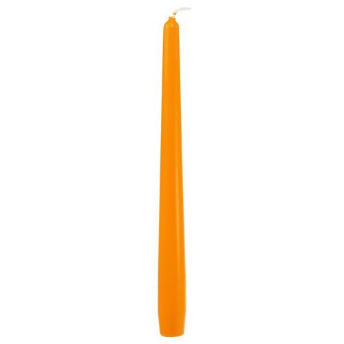 Floristik24 Taper candles 250/23 Orange 12pcs