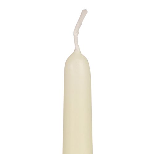 Floristik24 Taper Candles Stick Candles White Ivory 250/23mm 12 Pcs