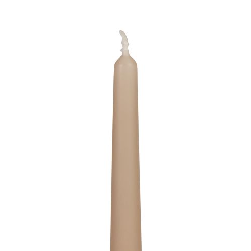 Product Tapered candles Wenzel candles beige 250/23mm 12pcs