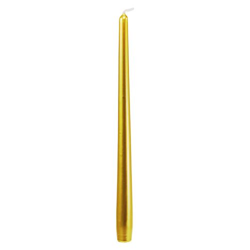 Floristik24 Taper candles 300/23 Gold dinner candles 12pcs