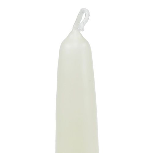 Floristik24 Pointed candles 300/40 8pcs. wollweiß