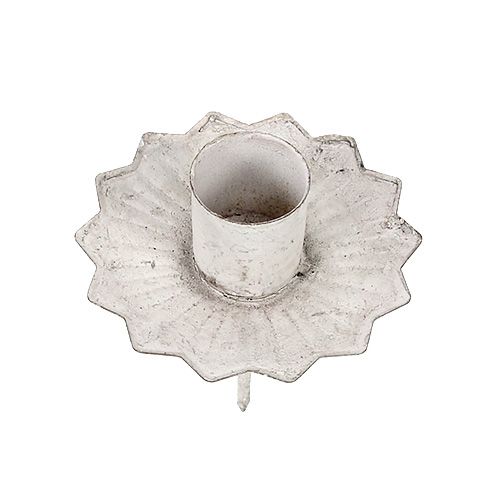 Floristik24 Taper candle holder for sticking Ø7cm cream 4pcs