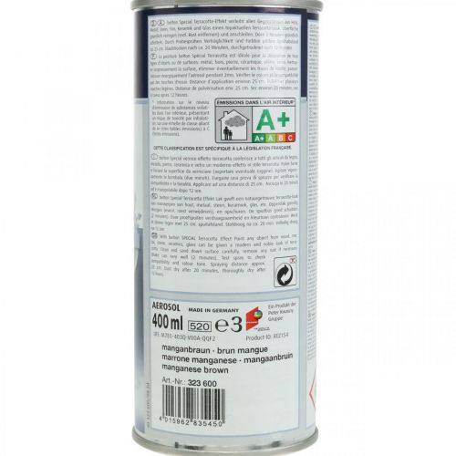 Floristik24 Paint spray terracotta effect, effect paint Mediterranean 400ml