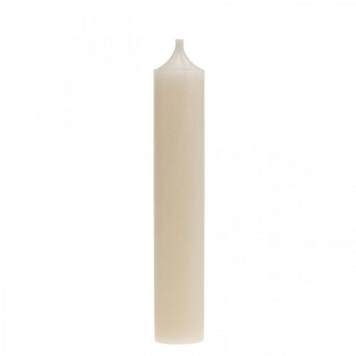 Product Pillar Candle White Cream Candle Decoration 120mm/Ø21mm 6 Pcs