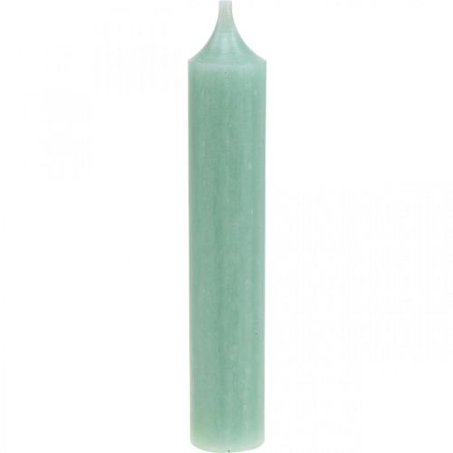 Floristik24 Short candles green jade for loop Ø21/110mm 6 pcs