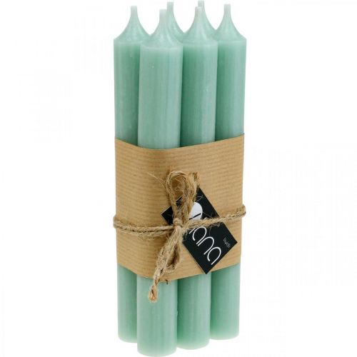 Product Taper candles green candles jade candle decoration Ø21mm 170mm 6 pcs