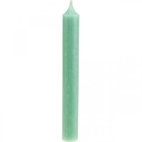 Floristik24 Stick candles Green candles Jade candle decoration Ø21/170mm 6pcs