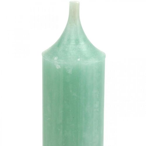 Product Taper candles green candles jade candle decoration Ø21mm 170mm 6 pcs