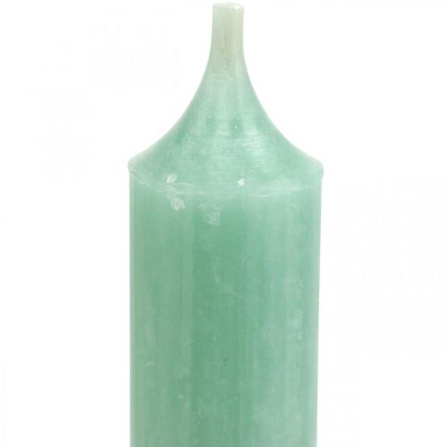 Floristik24 Candles short Candles Green Jade for loop Ø21/110mm 6pcs