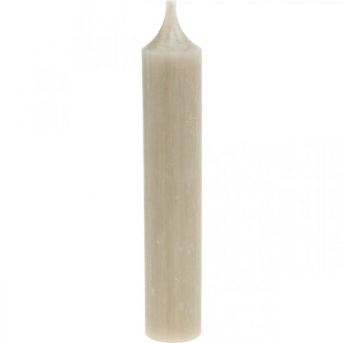 Floristik24 Short Taper Candles Brown Autumn Decoration Ø21/110mm 6 Pcs