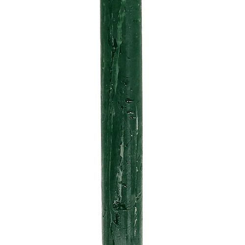 Product Candle dark green through-dyed 34 x 240mm 4pcs