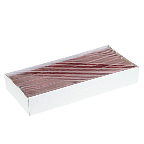 Floristik24 Rod candle 21mm x 300mm dark red colored 12pcs