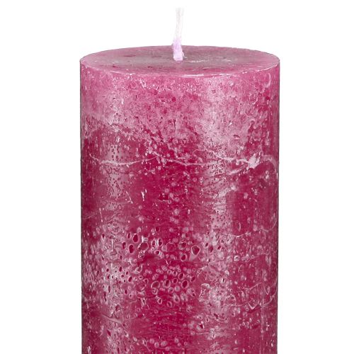 Product Taper candles Solid coloured candles Berry 50x300mm 4 pcs