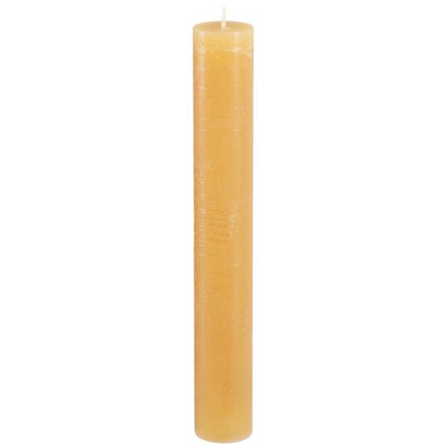 Floristik24 Taper candles colored candles honey 34x240mm 4 pcs