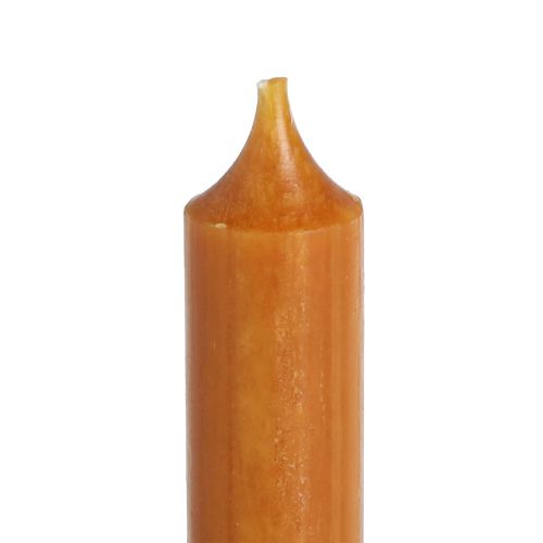 Product Short wax candles in caramel 21x110mm 6 pcs