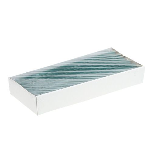 Floristik24 Candles 21mm x 300mm Petrol colored 12pcs