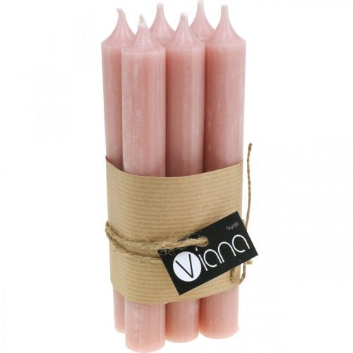Product Taper candles pink candles boho candle decoration Ø21/170mm 6 pcs