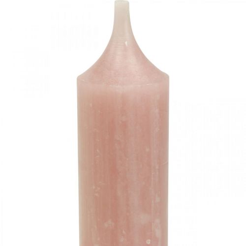 Floristik24 Taper candles short candles pink for decoration loop Ø21/110mm 6 pcs