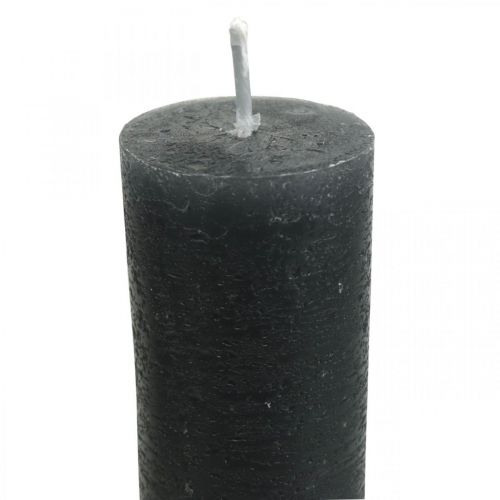 Product Candles solid colored anthracite candles 34×240mm 4pcs